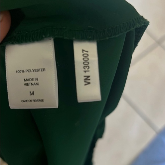 Soho Green and Gray Ruffled Raglan Blouse - Picture 6 of 6